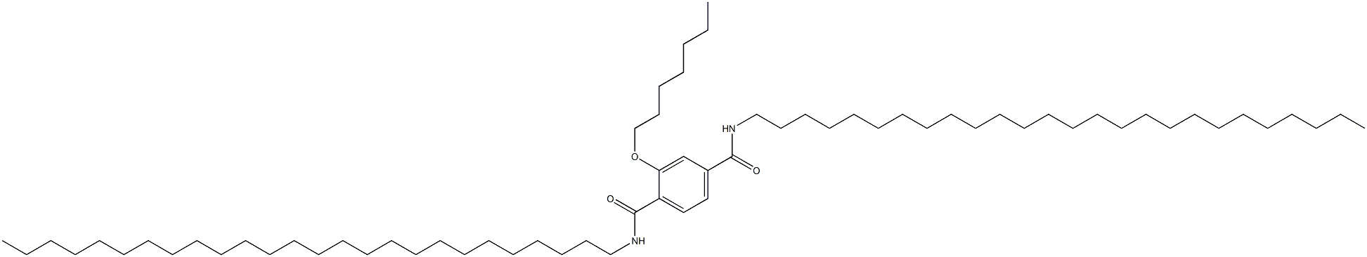 2-(Heptyloxy)-N,N'-dihexacosylterephthalamide 结构式