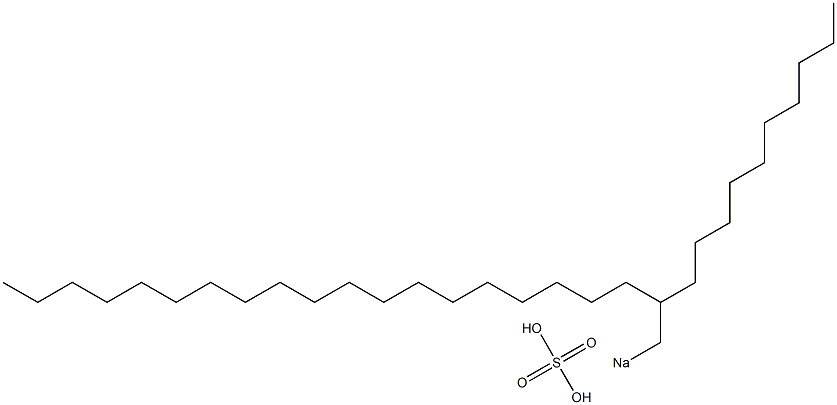 Sulfuric acid 2-decylhenicosyl=sodium salt Structure