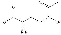 (2S)-2-Amino-4-(bromoacetylamino)butanoic acid Struktur