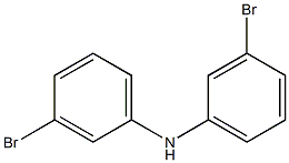 ビス(3-ブロモフェニル)アミン 化学構造式