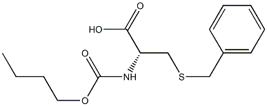 S-Benzyl-N-(butyloxycarbonyl)-L-cysteine Struktur