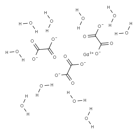 三しゅう酸二ガドリニウム十水和物 化学構造式