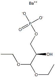 [[(R)-3,3-Diethoxy-2-hydroxypropyl]oxy]phosphonic acid barium salt Structure