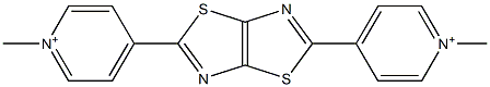 4,4'-(Thiazolo[5,4-d]thiazole-2,5-diyl)bis(1-methylpyridinium) Struktur