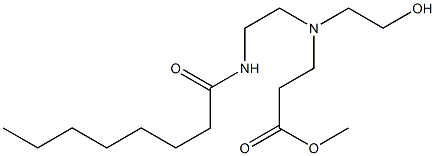  3-[N-(2-Octanoylaminoethyl)-N-(2-hydroxyethyl)amino]propionic acid methyl ester