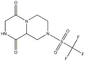  Hexahydro-8-[(trifluoromethyl)sulfonyl]-4H-pyrazino[1,2-a]pyrazine-1,4(9aH)-dione