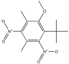 1-tert-Butyl-6-methoxy-3,5-dimethyl-2,4-dinitrobenzene Struktur