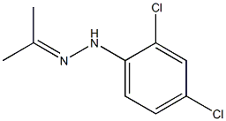 Acetone 2,4-dichlorophenyl hydrazone Struktur