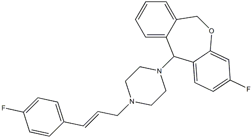 3-Fluoro-11-[4-[(E)-3-(4-fluorophenyl)-2-propenyl]-1-piperazinyl]-6,11-dihydrodibenz[b,e]oxepin