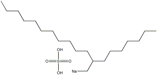 Sulfuric acid 2-heptyltridecyl=sodium salt Structure