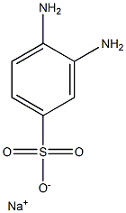 3,4-Diaminobenzenesulfonic acid sodium salt Structure
