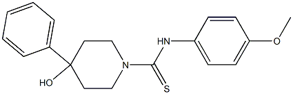  4-Hydroxy-N-(4-methoxyphenyl)-4-phenyl-1-piperidinecarbothioamide