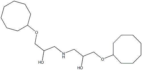 1,1'-Iminobis[3-(cyclooctyloxy)-2-propanol],,结构式