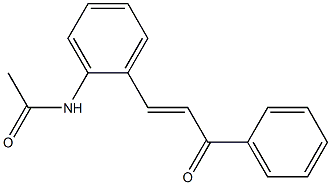 2-アセチルアミノカルコン 化学構造式