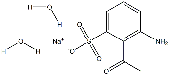 Acetometanilic acid sodium salt dihydrate Struktur