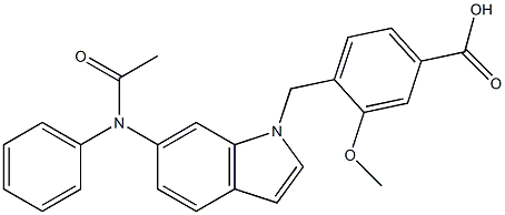 4-[6-(Phenylacetylamino)-1H-indol-1-ylmethyl]-3-methoxybenzoic acid
