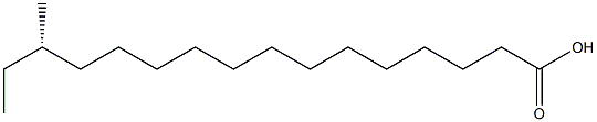 [S,(+)]-14-Methylhexadecanoic acid Struktur