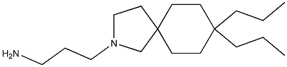 8,8-Dipropyl-2-(3-aminopropyl)-2-azaspiro[4.5]decane Structure