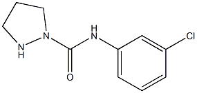 Tetrahydro-N-(3-chlorophenyl)-1H-pyrazole-1-carboxamide Struktur