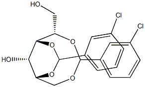 1-O,5-O:2-O,4-O-Bis(3-chlorobenzylidene)-L-glucitol Structure