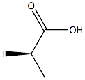 (R)-2-ヨードプロピオン酸 化学構造式