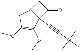 1-[(Trimethylsilyl)ethynyl]-2,3-dimethoxybicyclo[3.2.0]hept-2-en-7-one Structure