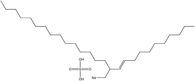 Sulfuric acid 2-(1-undecenyl)heptadecyl=sodium ester salt