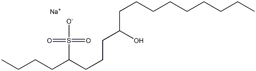  9-Hydroxyoctadecane-5-sulfonic acid sodium salt