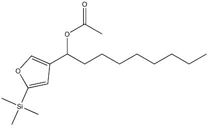 Acetic acid 1-[5-(trimethylsilyl)-3-furyl]nonyl ester Struktur