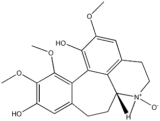 (6aR)-4,5,6,6a,7,8-Hexahydro-1,10-dihydroxy-2,11,12-trimethoxy-6-methylbenzo[6,7]cyclohept[1,2,3-ij]isoquinoline 6-oxide Structure