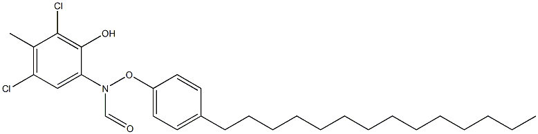 2-(4-Tetradecylphenoxyformylamino)-4,6-dichloro-5-methylphenol Structure