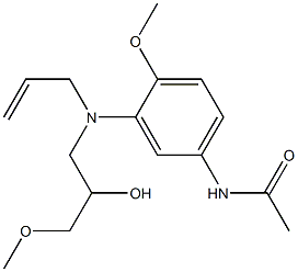 3'-(N-Allyl-2-hydroxy-3-methoxypropylamino)-4'-methoxyacetanilide