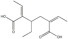 Bis[(E)-2-butenoic acid]1-ethyl-1,2-ethanediyl ester Struktur