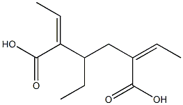 Bis[(E)-2-butenoic acid]1-ethyl-1,2-ethanediyl ester Structure