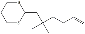 1-(1,3-Dithian-2-yl)-2,2-dimethyl-5-hexene Structure