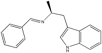 (+)-3-[(S)-2-(Benzylideneamino)propyl]-1H-indole Struktur