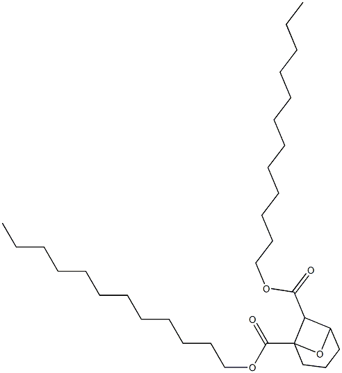 7-Oxabicyclo[3.1.1]heptane-1,6-dicarboxylic acid didodecyl ester Struktur