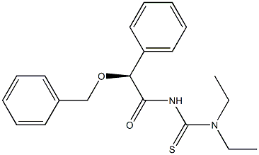 (+)-3-[(S)-(Benzyloxy)phenylacetyl]-1,1-diethylthiourea Struktur