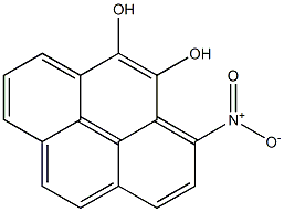 1-ニトロピレン-9,10-ジオール 化学構造式