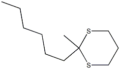 2-Hexyl-2-methyl-1,3-dithiane 结构式