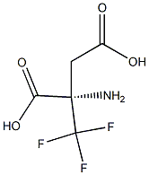 (S)-2-Amino-2-(trifluoromethyl)butanedioic acid Struktur