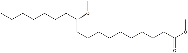 (11S)-11-Methoxyoctadecanoic acid methyl ester Struktur
