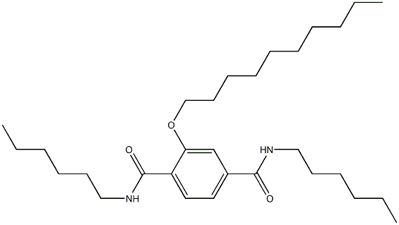 2-(Decyloxy)-N,N'-dihexylterephthalamide Struktur