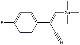 (Z)-2-(4-Fluorophenyl)-3-(trimethylgermyl)propenenitrile Structure