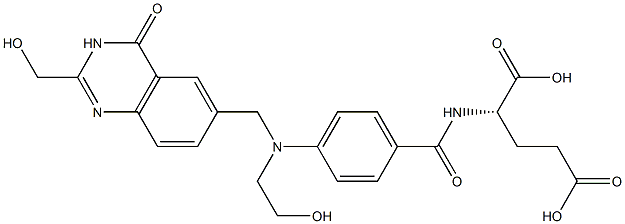 (2S)-2-[4-[N-[(3,4-Dihydro-2-hydroxymethyl-4-oxoquinazolin)-6-ylmethyl]-N-(2-hydroxyethyl)amino]benzoylamino]glutaric acid