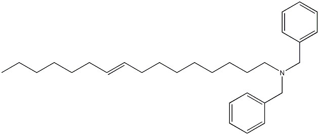 (9-Hexadecenyl)dibenzylamine Struktur