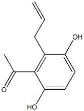 2-Acetyl-3-allylbenzene-1,4-diol 结构式
