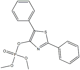 Phosphoric acid dimethyl 2,5-diphenyl-4-thiazolyl ester