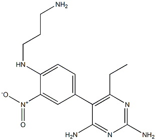 2,4-Diamino-6-ethyl-5-(3-nitro-4-[(3-aminopropyl)amino]phenyl)pyrimidine