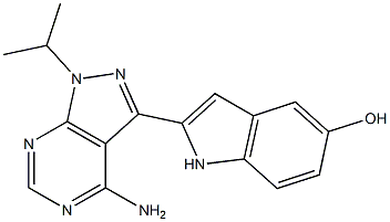 2-(4-Amino-1-isopropyl-1H-pyrazolo[3,4-d]pyrimidin-3-yl)1H-indol- 5-ol